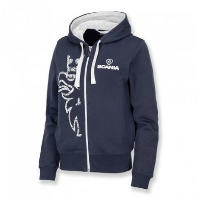 Women's Navy Zip Griffin Hoodie - M | Performance Diesels Ltd